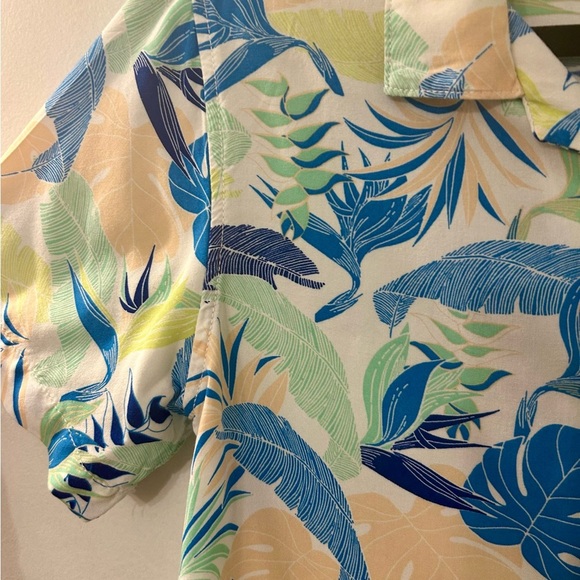 Cat & Jack Hawaiian Leaf Summer Shirt XL Polo Tropical Unisex Casual‎ - Picture 4 of 7